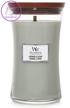 Svíčka WoodWick velká - Lavender & Cedar ( 36469 )