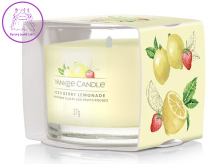 Yankee Candle plněná votivní svíčka ve skle - ICED BERRY LEMONADE ( 39380 )