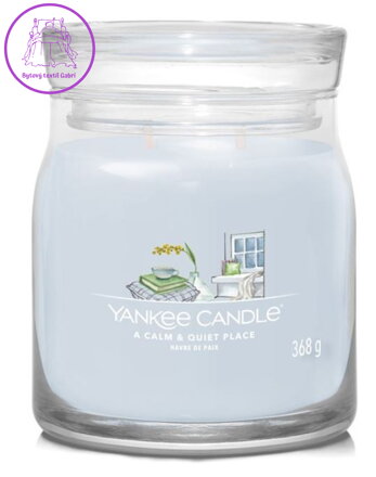 Svíčka Yankee Candle signature střední - A CALM & QUIET  ( 40466 )