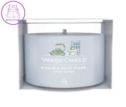 Yankee Candle plněná votivní svíčka ve skle - A CALM & QUIET PLACE ( 40469 )