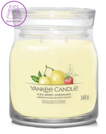 Svíčka Yankee Candle signature střední - ICED BERRY LEMONADE ( 40510 )