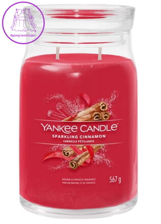 Svíčka Yankee Candle signature velký - Sparkling Cinnamon ( 40557 )