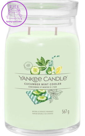 Svíčka Yankee Candle signature velký - Cucumber Mint Cooler / 40678 )