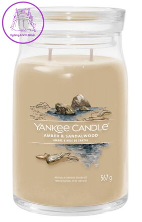 Svíčka Yankee Candle signature velký - Amber & Sandalwood ( 40724 )