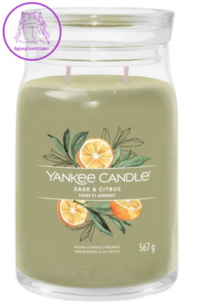 Svíčka Yankee Candle signature velký - Sage & Citrus ( 40735 )