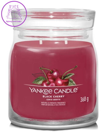 Svíčka Yankee Candle signature střední - BLACK CHERRY ( 40778 )