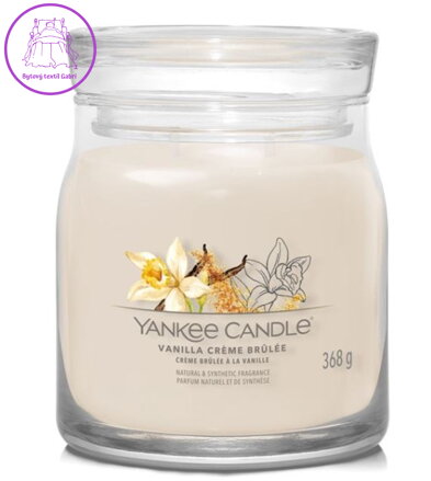 Svíčka Yankee Candle signature střední - VANILLA CREME BRULEE ( 40801 )
