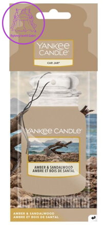 Yankee Candle papírová visačka vůně do auta - AMBER & SANDALWOOD ( 40878 ) Yankee Candle papírová visačka vůně do auta - AMBER & SANDALWOOD ( 40878 )