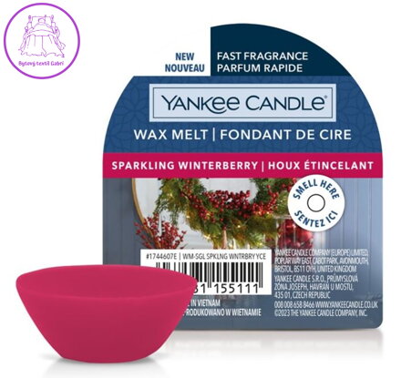 Yankee Candle vonný vosk do aromalampy - SPARKLING WINTERBERRY ( 41218 ) Yankee Candle vonný vosk do aromalampy - SPARKLING WINTERBERRY ( 41218 )