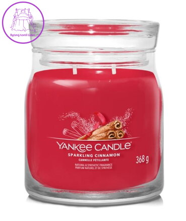 Svíčka Yankee Candle signature střední - SPARKLING CINNAMON ( 41243 )