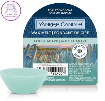 Yankee Candle vonný vosk do aromalampy - ALOE & AGAVE ( 41801 ) Yankee Candle vonný vosk do aromalampy - ALOE & AGAVE ( 41801 )
