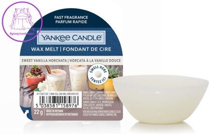 Yankee Candle vonný vosk do aromalampy - SWEET VANILLA HORCHATA ( 41818 ) Yankee Candle vonný vosk do aromalampy - SWEET VANILLA HORCHATA ( 41818 )