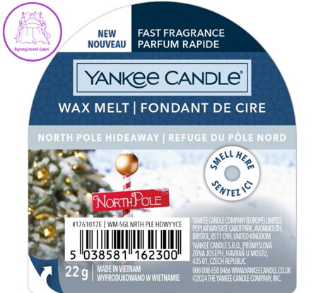 Yankee Candle vonný vosk do aromalampy - NORTH POLE HIDEAWAY ( 42204 ) Yankee Candle vonný vosk do aromalampy - NORTH POLE HIDEAWAY ( 42204 )