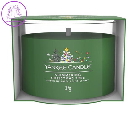 Yankee Candle plněná votivní svíčka ve skle - SHIMMERING CHRISTMAS TREE ( 42896 )