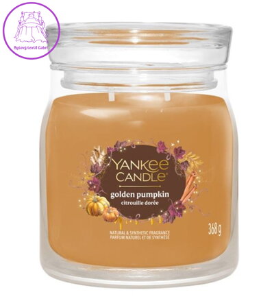 Svíčka Yankee Candle signature střední - GOLDEN PUMPKIN ( 43499 )