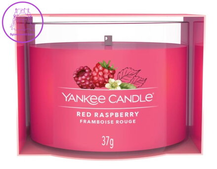 YANKEE CANDLE VOTIVNÍ SVÍČKA PLNĚNÁ VE SKLE - RED RASPBERRY