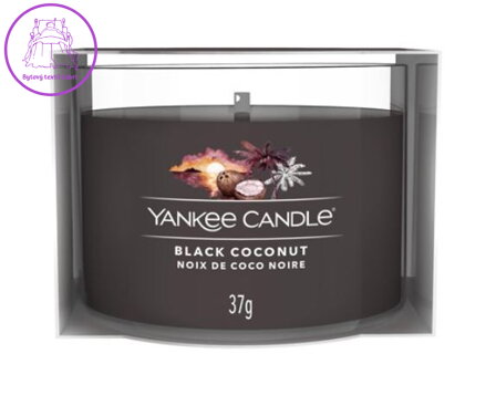 YANKEE CANDLE VOTIVNÍ SVÍČKA PLNĚNÁ VE SKLE - BLACK COCONUT