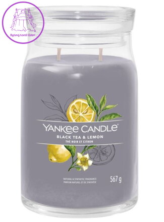 YANKEE CANDLE SIGNATURE VELKÝ - BLACK TEA & LEMON 567g