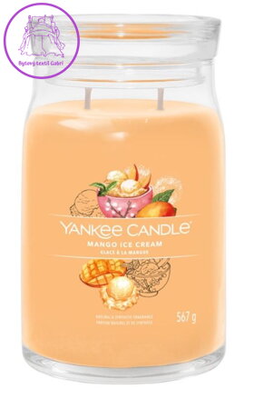 YANKEE CANDLE SIGNATURE VELKÝ - MANGO ICE CREAM 567g