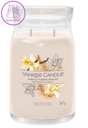 YANKEE CANDLE SIGNATURE VELKÝ - VANILLA CREME BRULEE 567g