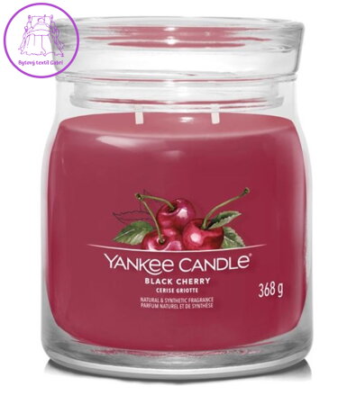 YANKEE CANDLE SIGNATURE STŘEDNÍ - BLACK CHERRY 368g
