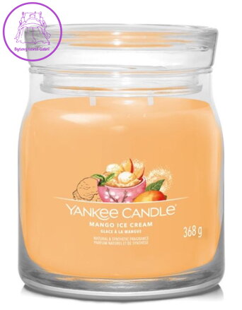 YANKEE CANDLE SIGNATURE STŘEDNÍ - MANGO ICE CREAM 368g