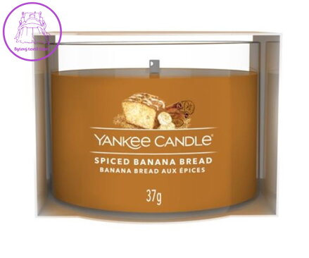 YANKEE CANDLE VOTIVNÍ SVÍČKA PLNĚNÁ VE SKLE - SPICED BANANA BREAD