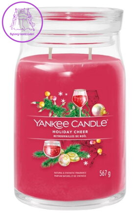 YANKEE CANDLE SIGNATURE VELKÝ - HOLIDAY CHEER 567g