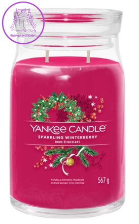 YANKEE CANDLE SIGNATURE VELKÝ - SPARKLING WINTERBERRY 567g