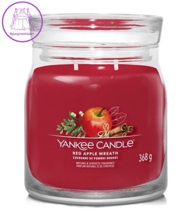 YANKEE CANDLE SIGNATURE STŘEDNÍ - RED APPLE WREATH 368g