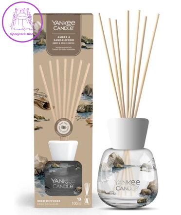 YANKEE CANDLE SIGNATURE DIFUZÉR - AMBER & SANDALWOOD REED