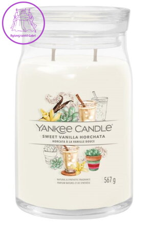 YANKEE CANDLE SIGNATURE VELKÝ - SWEET VANILLA HORCHATA 567g