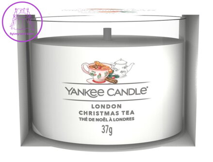 YANKEE CANDLE VOTIVNÍ SVÍČKA PLNĚNÁ VE SKLE - LONDON CHRISTMAS TEA