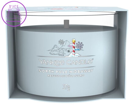 YANKEE CANDLE VOTIVNÍ SVÍČKA PLNĚNÁ VE SKLE - NORTH POLE HIDEAWAY