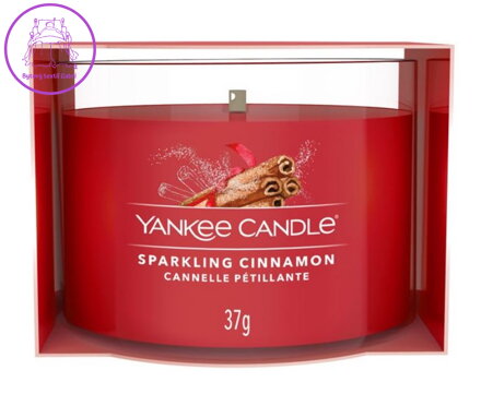 YANKEE CANDLE VOTIVNÍ SVÍČKA PLNĚNÁ VE SKLE - SPARKLING CINNAMON