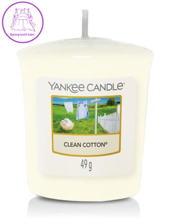 VONNÁ SVÍČKA YANKEE CANDLE - CLEAN COTTON VOTIVNÍ