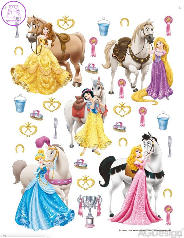 Samolepící dekorace dětská Disney Princezny - DK 1773-2025 Samolepící dekorace dětská Disney Princezny - DK 1773-2025