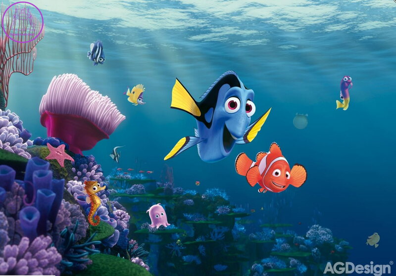 Dětská fototapeta standard papírová - FTD 2223 Disney Nemo 360x254cm - 2022 Dětská fototapeta standard papírová - FTD 2223 Disney Nemo 360x254cm - 2022