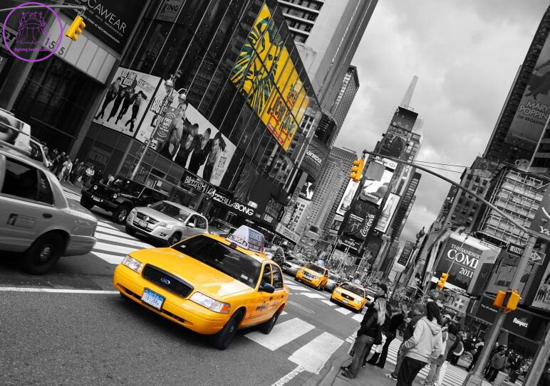 Vliesová fototapeta 160x110cm - FTNM 2626 Taxi na ulicích New Yorku