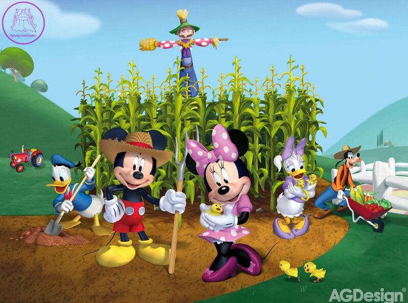 Dětská fototapeta vliesová premium collection - FTDN 5029 Disney Mickey Mouse 360x270cm - 2022