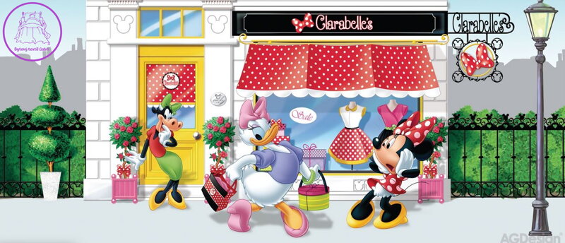 Dětská fototapeta vliesová horizontal - FTDNH 5322 Disney Minnie 202x90cm - 1 dílná-2022