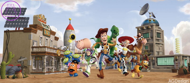 Dětská fototapeta vliesová horizontal - FTDNH 5326 Disney Toy Story 202x90cm - 2022