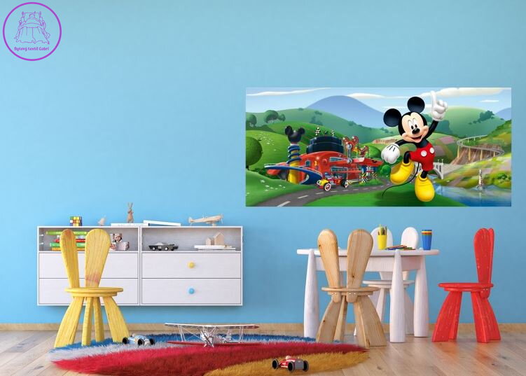 Vliesová dětská fototapeta 202x90cm - FTDNH 5375 Disney Mickey Mouse-2022