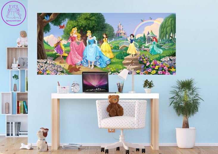  Vliesová dětská fototapeta 202x90cm - FTDNH 5378 Disney Princess-2022