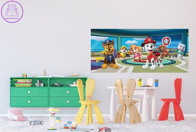  Vliesová dětská fototapeta 202x90cm - FTDNH 5392 Paw Patrol-2022