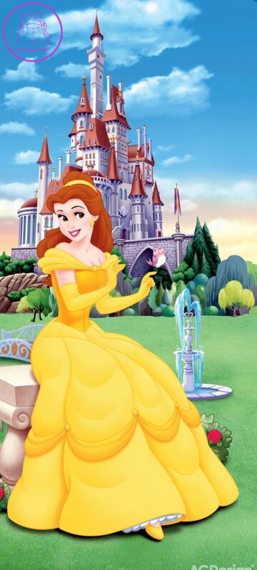 Vliesová dětská fototapeta - FTDNV 5412 Disney Kráska a zvíře 90x202cm - 1 dílná-2022
