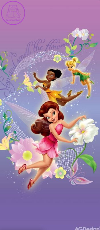 Dětská fototapeta vliesová vertical - FTDNV 5415 Disney Víly 90x202cm - 2022
