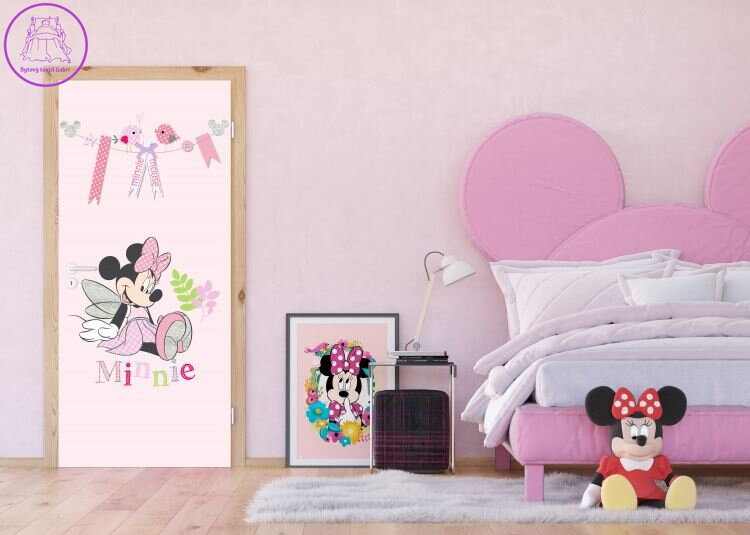 Vliesová dětská fototapeta 90x202cm - FTDNV 5489 Disney Minnie-2022