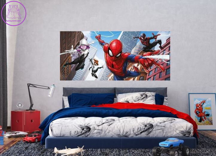  Vliesová dětská fototapeta 202x90cm - FTDNH 5501 Marvel Spiderman-2022