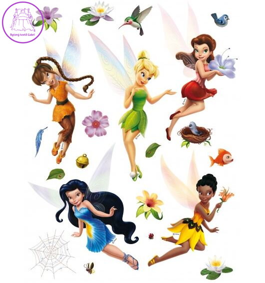  Samolepící dekorace na zeď 65x85cm Disney Víly - DK 867-2022